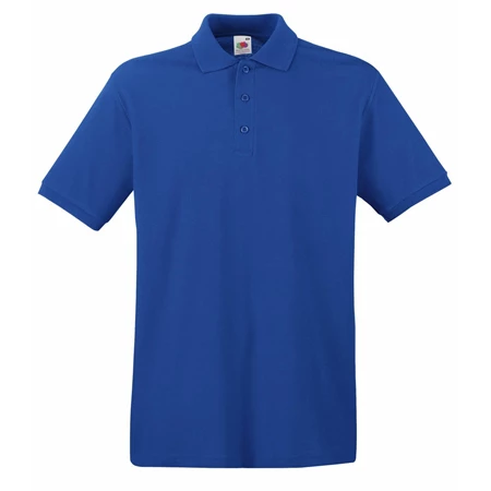 Póló unisex, galléros FRUIT Premium Polo L royal kék