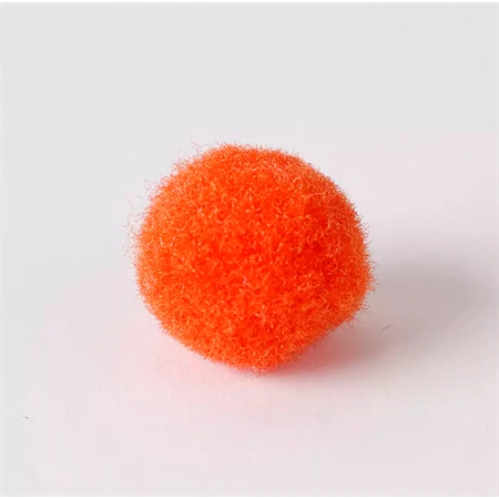 Pompon 20mm, sötétnarancs, 100db/csomag