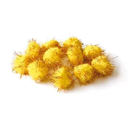 Pompon 30mm 30db/csomag arany