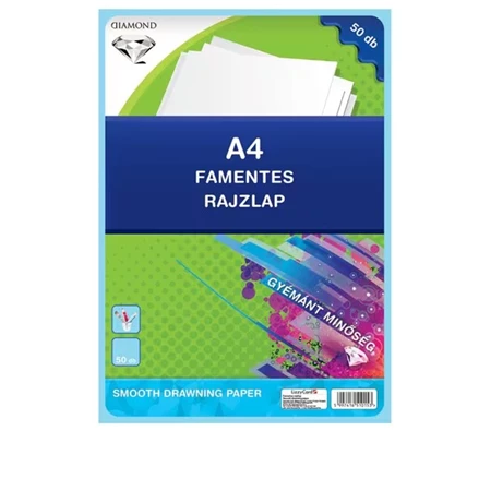 Rajzlap A/4 famentes 50db/csomag