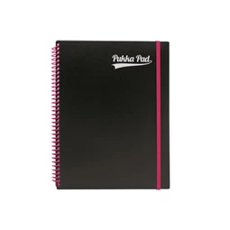 Spirálfüzet  A4+ PUKKA PAD Neon notepad 100 lap, vonalas