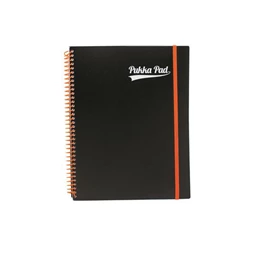 Spirálfüzet  A4+ PUKKA PAD Neon notepad 100 lap, vonalas