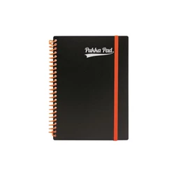 Spirálfüzet A/5 PUKKA PAD Neon notepad 100 lap, vonalas