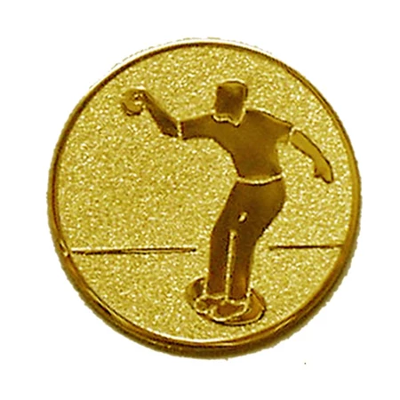 Sport érembetét 25mm petanque arany