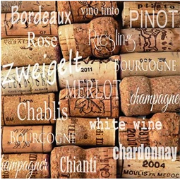 Szalvéta 1db 33x33cm Wine Corks, Boros dugó