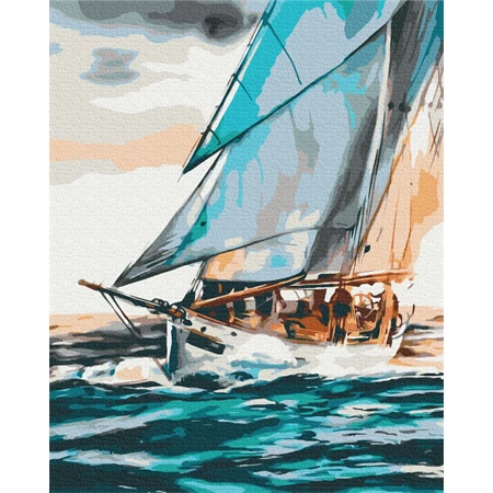 Számozott kifestő Brushme 40x50cm Sea voyage Iryna Ponamarchuk, Tengeri utazás