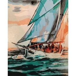 Számozott kifestő Brushme 40x50cm Sea voyage Iryna Ponamarchuk, Tengeri utazás