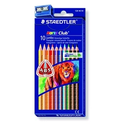 Színes ceruza készlet 10db-os STAEDTLER Noris Club, JUMBO háromszögű