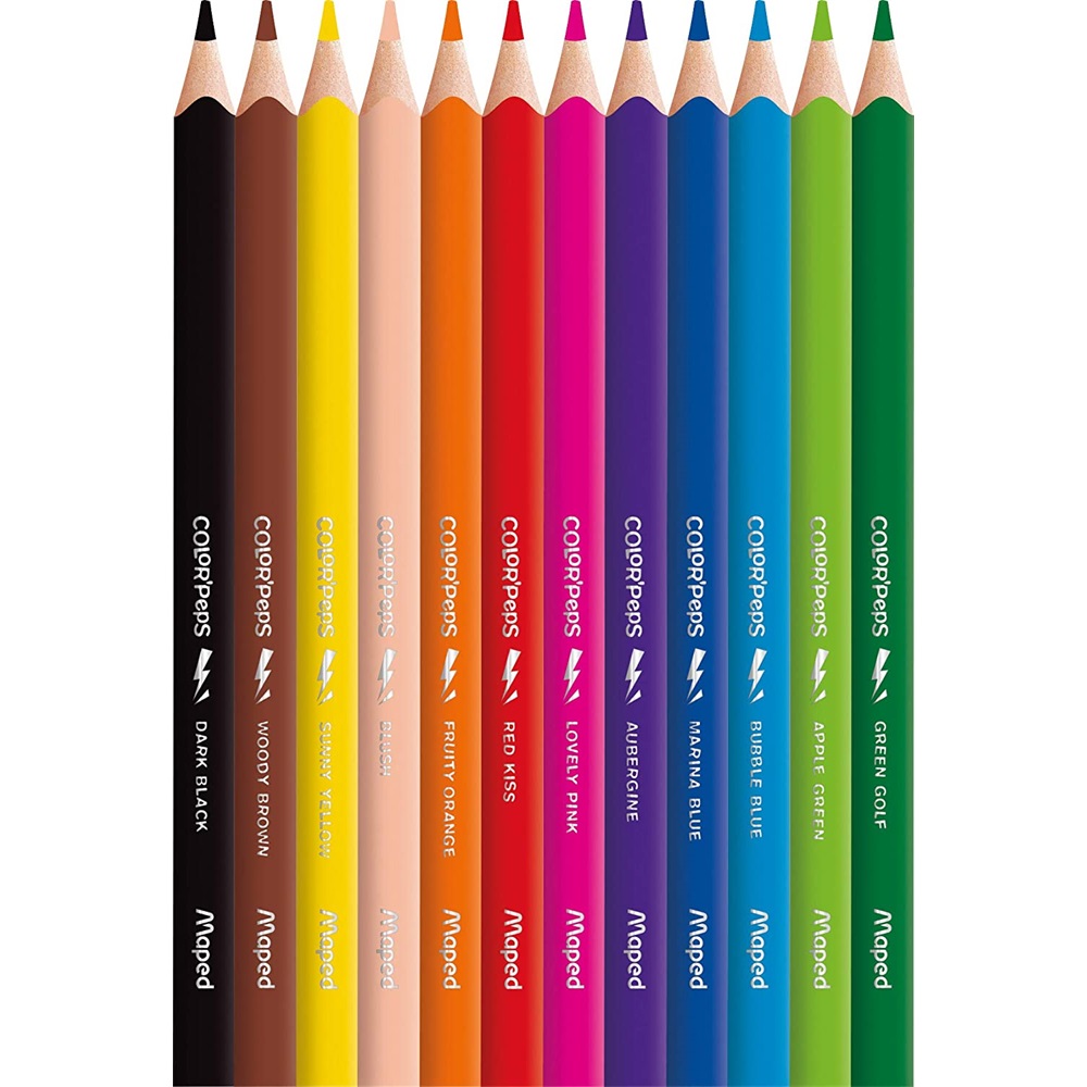 színes ceruza készlet 12db os maped jumbo color peps strong