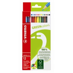 Színes ceruza készlet 12db-os STABILO GREENcolors