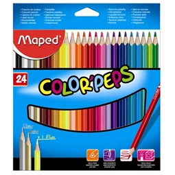 Színes ceruza készlet 24db-os MAPED Color Peps háromszögletű