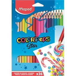 Színes ceruza készlet 36db-os MAPED Color Peps háromszögletű