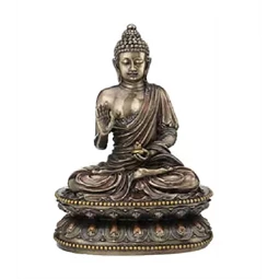 Szobor Buddha ülő 18x11x24cm