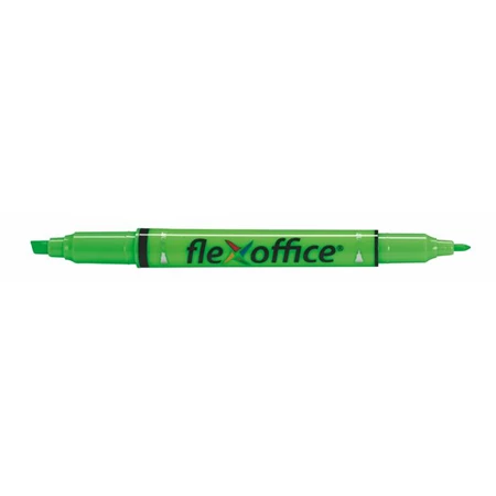 Szövegkiemelő FLEXOFFICE HL01 1,0/4,0 mm kétvégű, zöld