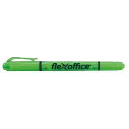 Szövegkiemelő FLEXOFFICE HL01 1,0/4,0 mm kétvégű, zöld