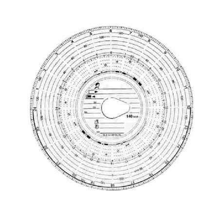 Tachografpapir 140 km/h 100lap/dob.