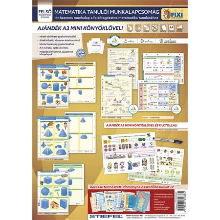 Tanulói munkalap csomag, 5 munkalap, 1 alátét, filc, STIEFEL Matematika felsősöknek