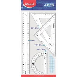 Vonalzó készlet 4db-os MAPED Start nagy