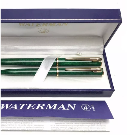 WATERMAN Apostrophe zöld test + aranyozott kiegészítő, golyóstoll + nyomósiron